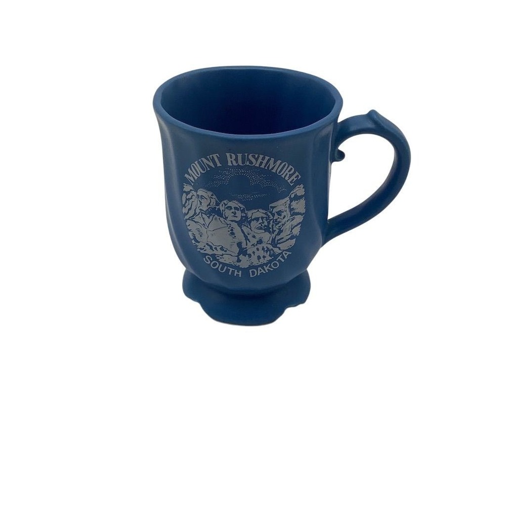 Mount Rushmore National Monument Blue Ceramic Souvenir Coffee Mug